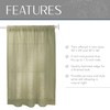 Elrene Home Fashions Cameron - Cortinas de Lino con Nivel,