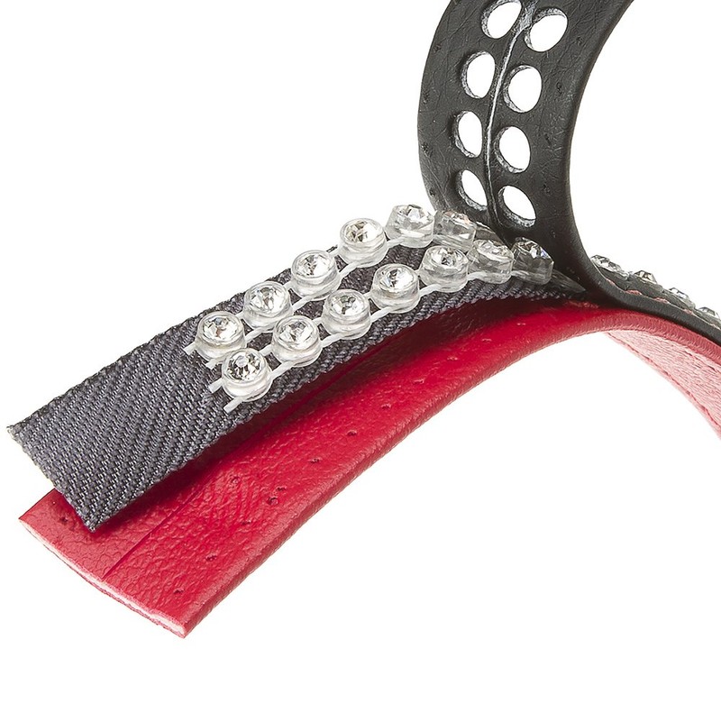 Ferplast Lux Dog Collar, 28 cm x 15 mm, Black