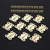 50 Pcs Hinges Mini Hinges Trillion Hinges for Wooden Boxes