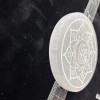 4” Selenite Charging Plate “ohm Blossom “