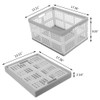 Callyne 3-Pack Collapsible Storage Baskets, Plastic Foldable Crate Bin, 28