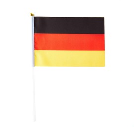 German Flag Germany Small Stick Mini Hand Held Flags Decorations 1 Dozen (12 pack)