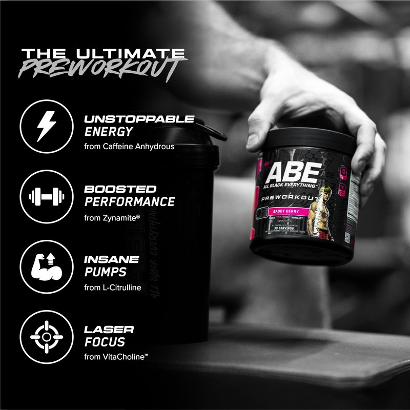 All Black Everything Pre-Workout Powder | Preworkout Energy Drink Mix