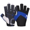 FitsT4 Sports Kayaking Gloves 3/4 or Full Finger Padded Palm