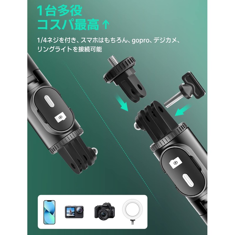 Selfie Stick (Industry's First Sales Mini, Stable Model) Smartphone Stand,