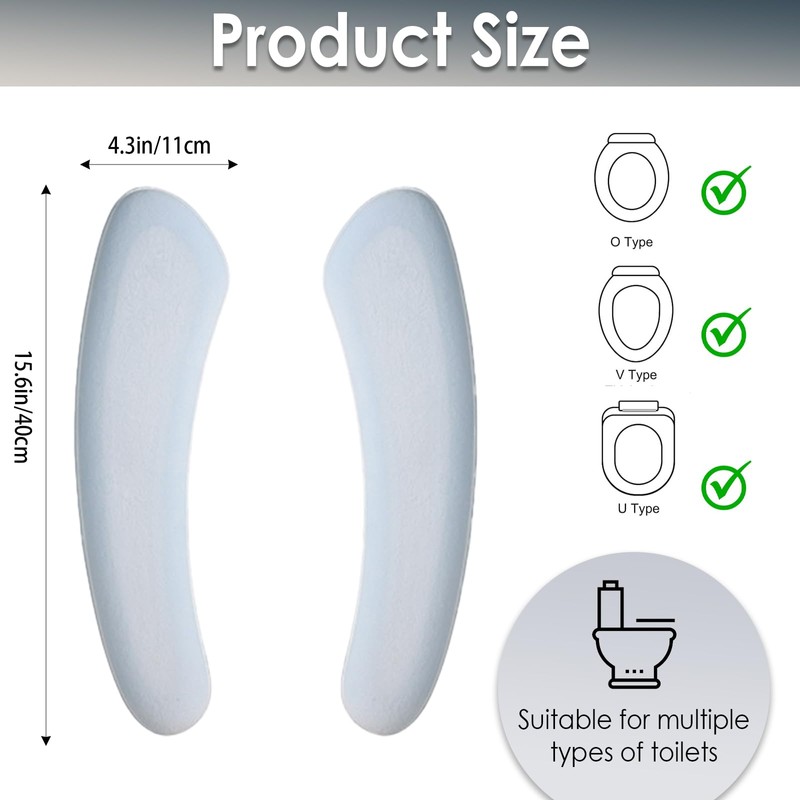 Thick and Elastic Toilet Seat Cover – Washable & Reusable