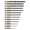 13Pcs Twist Drill Bit 1/4in Hex Shank 1.5‑6.5mm Fast Change