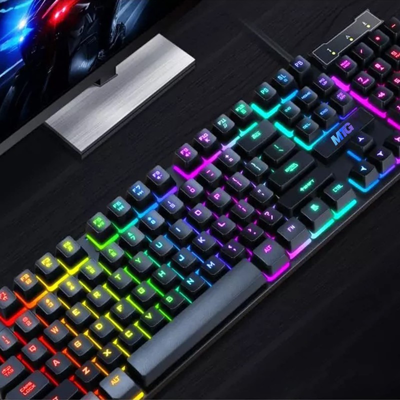MTG RGB Backlit Mechanical Wired Gaming Keyboard and Mouse, Full