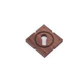 Keyhole Cover Plate Wood Keyhole Cover 1 3/4” Cabinet Keyhole Plate Cover Furniture Lock Cover Escutcheon Keyhole Cover Antique Furniture Locks -Walnut - Wood Chest – Furniture – Cabinet Lock Cover