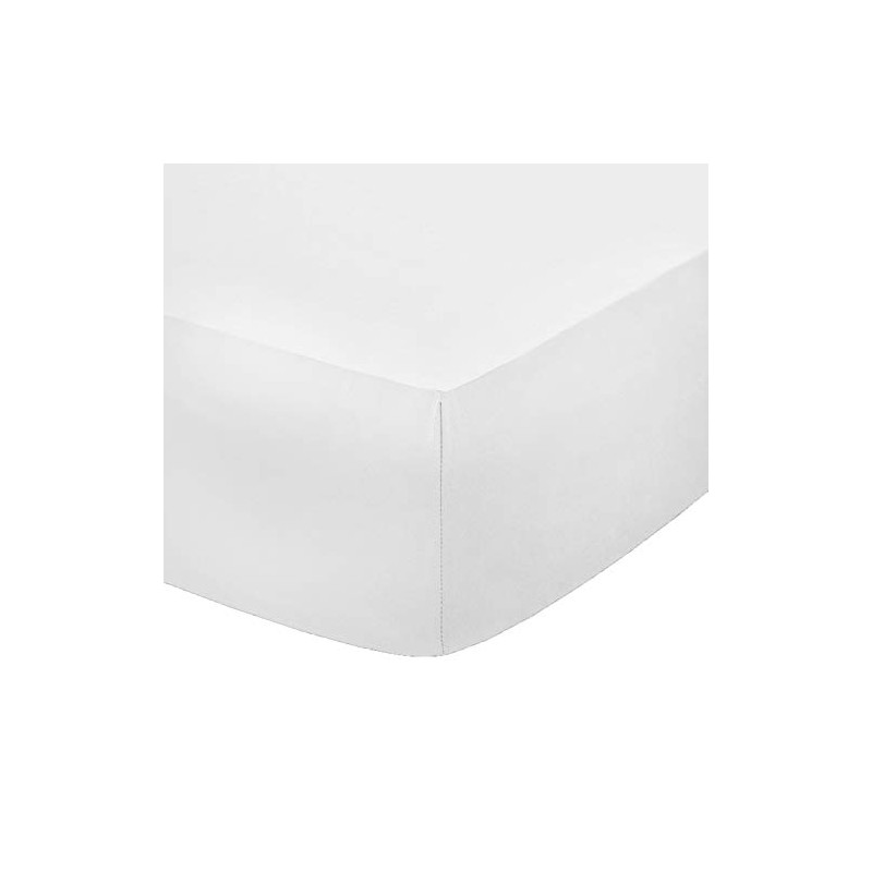 AmigoZone Non Iron Pollycotton Percal Quality Plain Fitted Sheet Or