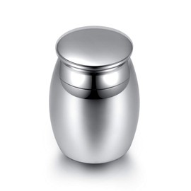 Zysta Stainless Steel Mini Urn Waterproof Memorial Urn for Cremation Ashes Burial Mini Funeral Urn Keepsake for Safe Storage of Ashes