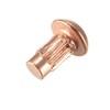 uxcell 50 Pcs 1/8" x 15/64" Round Head Copper Solid Rivets Fasteners