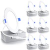 Ensenior 6 Pack 4 Inch LED Recessed Light, Dimmable, 5000K