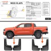 XUKEY 4X For 2024-2025 Ford Ranger Mud Flap Splash Guard