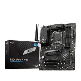MSI PRO B760-P WiFi ProSeries Motherboard (Supports 12th/13th Gen Intel Processors, LGA 1700, DDR5, PCIe 4.0, M.2, 2.5Gbps LAN, USB 3.2 Gen2, Wi-Fi 6E, ATX) (Renewed)