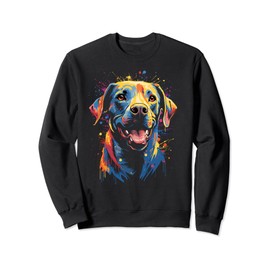 Watercolor Colorful Labrador Lab Sweatshirt
