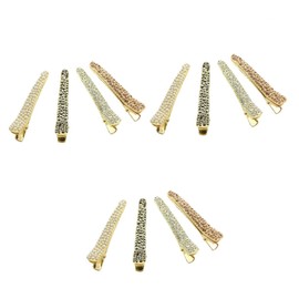 LALAFINA 12 Pcs Pearl Tiara Rhinestone Headpiece Crystal Headpiece Goody Hair Clips for Women Clips for Hair Womens Barrettes for Hair Pearl Hair Clip Miss Fashion Hair Accessories