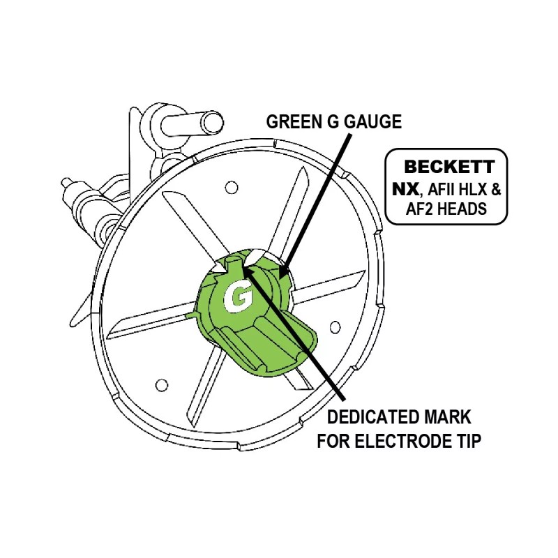 TekForce Green G Electrode Setting Gauge for Beckett AFII (AF