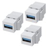 XMSJSIY USB 3.0 Keystone Jack Inserts Adapter 5Gbps USB3.0 A