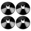 4Pcs Radiator Pipe Covers, GLADFRESIT 15mm Plastic Black Pipe Collars