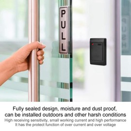 QANYEGN 26 Bit Card Access Reader, Door Access Control Readers, Wiegand 26 Bit Output Standalone Reader for Large Scale Access Control Systems