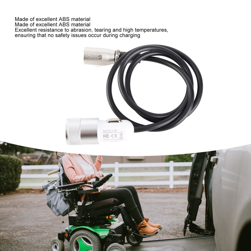 Wheelchair Joystick Controller Charging Cable Electric Motor Power Fast Charging