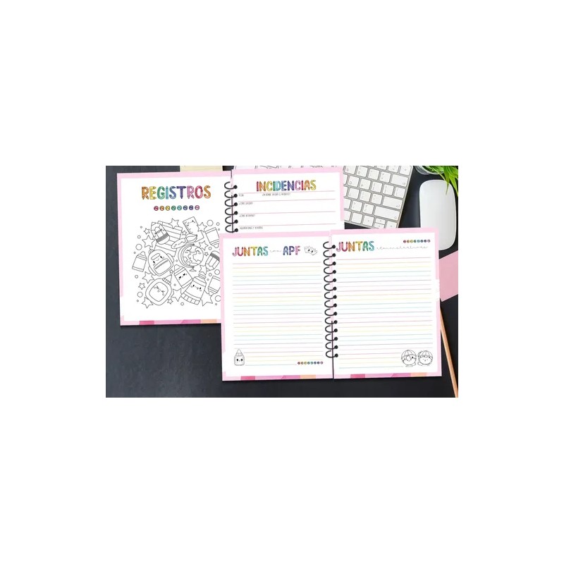 Agenda Directora Primaria/pree Personalizable 2026 Cute