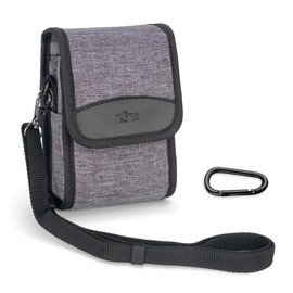 Camera Bag, Small Camera Bag with Carabiner and Shoulder Strap, Shoulder Camera Bag Compatible with(13.9 x 7.9 x 5.1 cm), Grey, Bag Organizer, gray, Compact