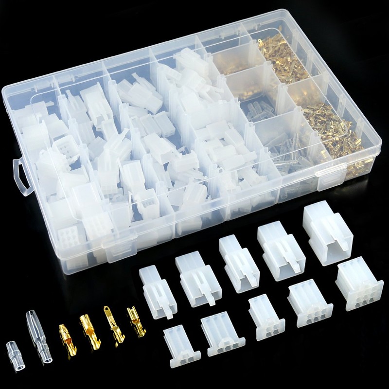Glarks 700Pcs 2.8mm 2 3 4 6 9 Pin Plug