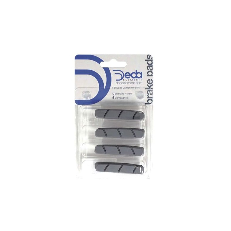 Deda Elementi Carbon Rim Brake Pad Inserts, Black, 2 Pairs
