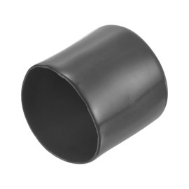 sourcing map 20pcs Rubber End Caps 44mm(1 3/4") ID Vinyl Round Tube Bolt Cap Cover Thread Protectors Dark Gray