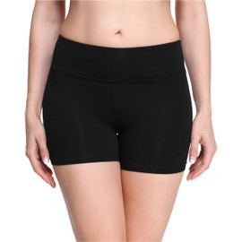 Merry Style Women's Viscose Shorts, Cycling Shorts Knickers Boxer Shorts Hot Pants MS10-284 - Black , size: s