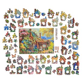 FoxSmartBox Wooden Jigsaw Puzzle for Adults by FoxSmartBox - 329 Pieces - Edge of the Wood