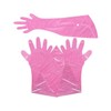 AIMALL 50PCS Disposable Veterinary Long Arm Gloves 37.4 Inch Pink