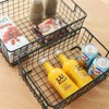 Kingrol 2 Pack Wire Storage Baskets with Handles, Metal Organizer