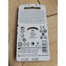 Rayovac 6 Pack RAYOVAC EXTRA Advance Hearing AID Batteries SIZE 10  Batteries Exp 2025