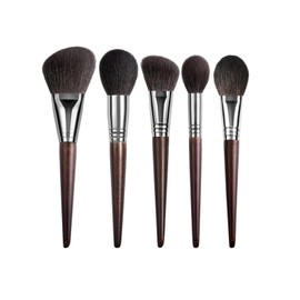 Juego de brochas de maquillaje, juego profesional de brochas de maquillaje de pelo de cabra, sombra de ojos, mezcla, delineador de ojos, pestañas,... 
