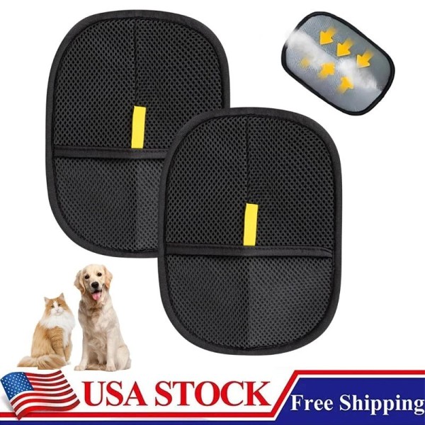 Unbranded 2X2025 Electrostatic Pet Hair Removal Gloves,Reusabl