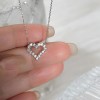 Collar Dije Corazón Plata Pareja Novia Aniversario Mujer