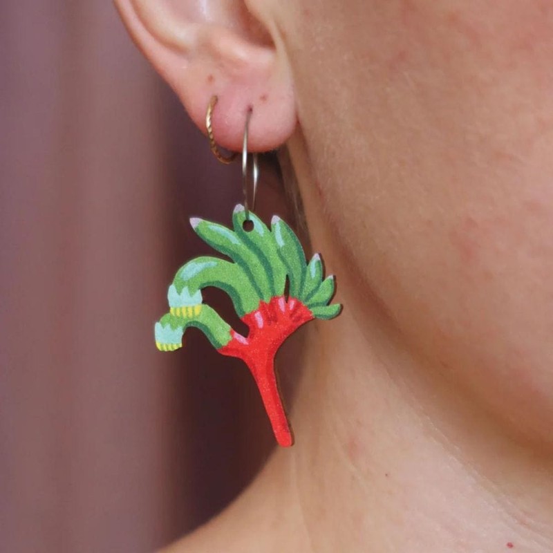 Pixie Nut & Co. Kangaroo Paw Hoop Earrings