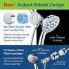 AquaCare Magneton 8-setting Magnetic Docking Hand Shower with Built-in Shower