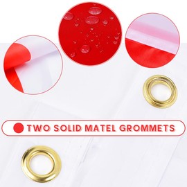 Japan Flag 5x3Ft, Durable Japanese Flag with 2 Metal Eyelets, Bright Color Japanese National Flag for Sporting Events, Parties, Parade Decor