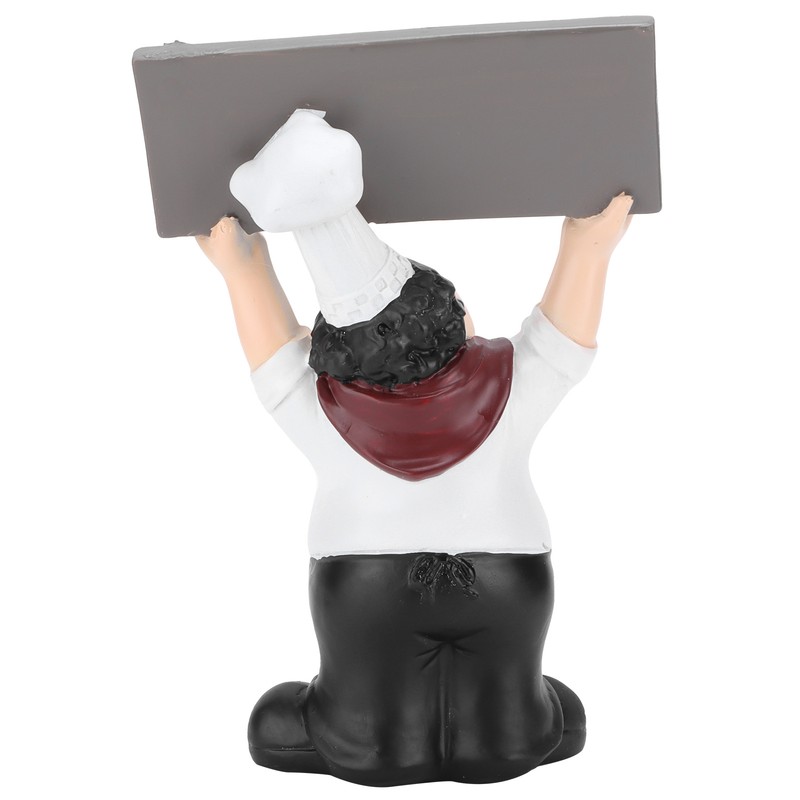Chef Sculpture Raise Your Hands Welcome Resin France Cook Ornaments