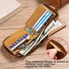 GOIACII Zipper Wallet for Men Genuine Leather RFID Blocking Mens