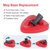 Red Spin Mop Head Base Compatible with Vileda RinseClean 2Tank