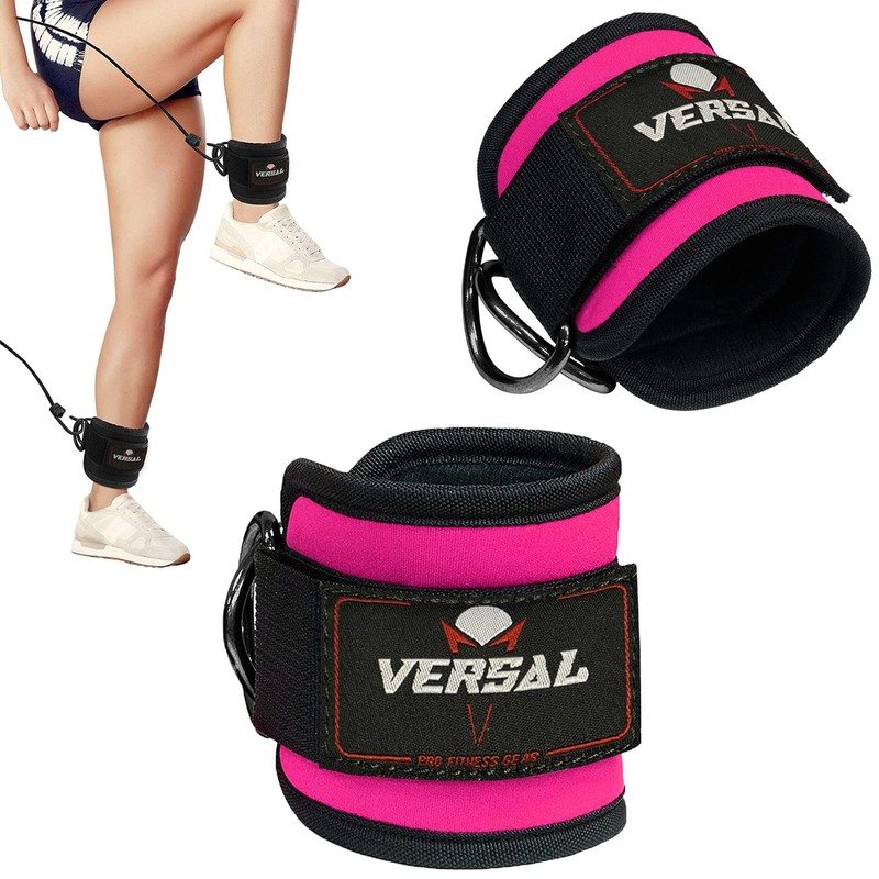 VERSAL Ankle Straps for Cable Machines Attachment Gym Ankle Cuff