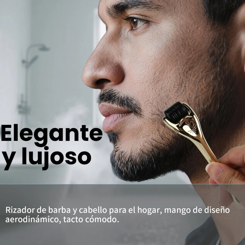 Dermaroller MEESTORY Titanio 0.25mm Microagujas 540 Agujas Facial Barba