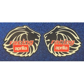 Unbranded 2-Aprilia Racing Lions Stickers *Glossy*Finish