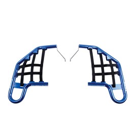 Tusk Comp Series Nerf Bars Blue with Black Webbing for Yamaha Raptor 350 2004-2013