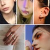 Xumann Fake Eyebrow Piercings, Fake Lip Piercing with 200PCS Sticker,